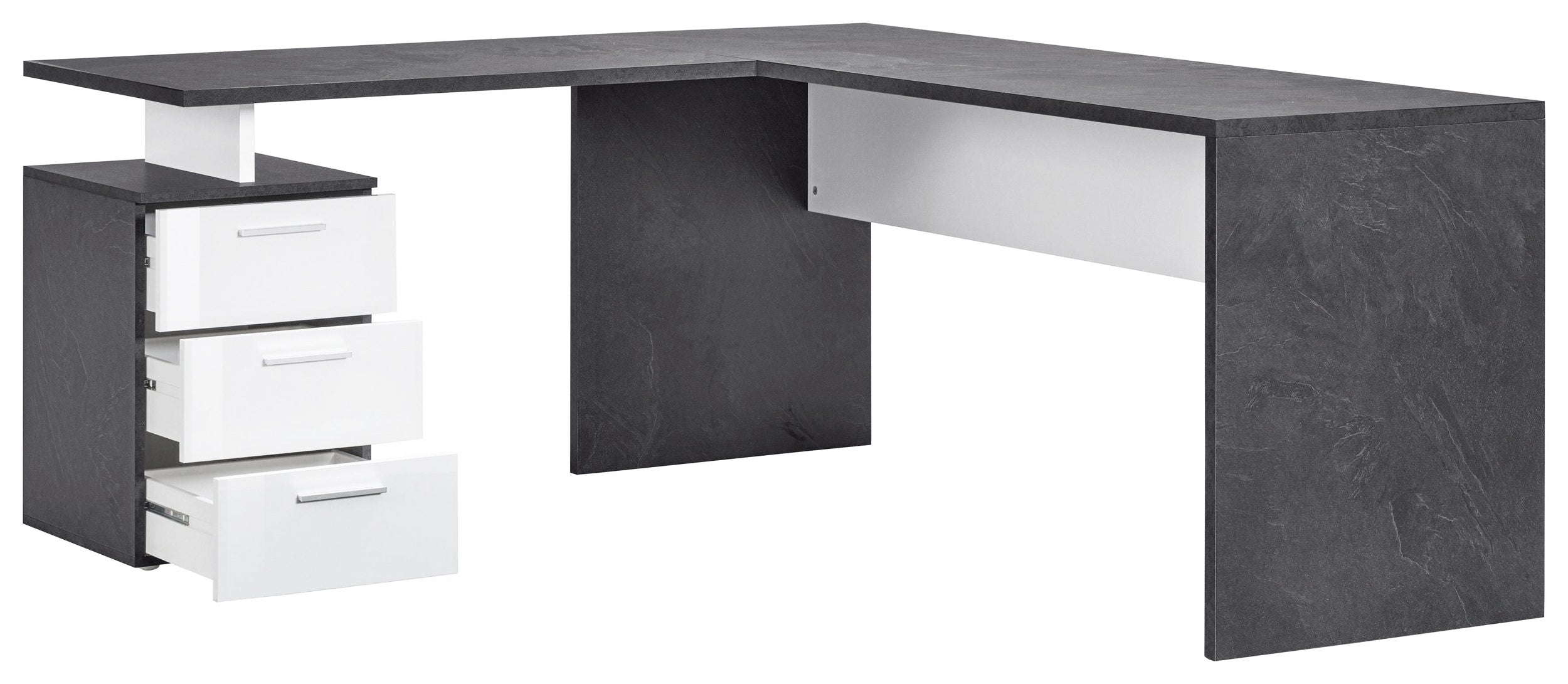 Scrivania Angolare: Nuovo Design Moderno Bianco Lucido - Report