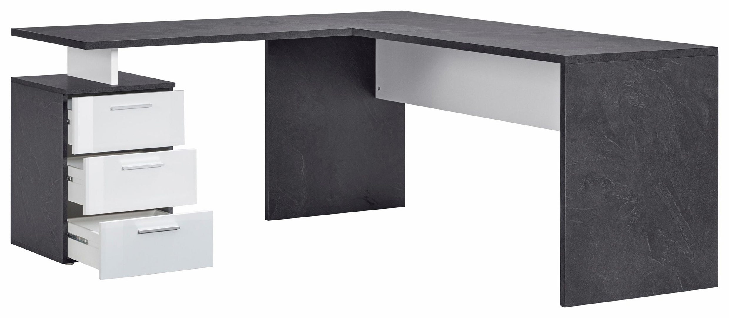 Scrivania Angolare: Nuovo Design Moderno Bianco Lucido - Report