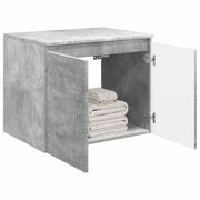 Mobiletto da Bagno | Armadio da bagno a Muro Grigio Cemento 62,5 x 44,5 x 50 cm