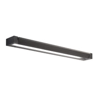 Applique Da Esterno Moderna Sway Metallo Nero Acrilico Led 23W 3000K