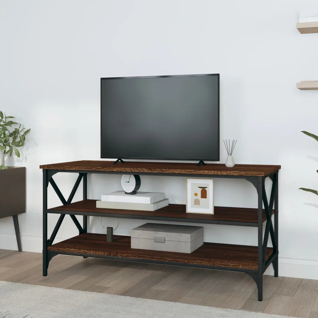 Mobile Porta TV-Mobile per TV-Credenza TV Rovere Marrone 100x40x50 cm Legno Multistrato