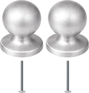 Pomolo per mobili 25x32 mm cromo satinato per cassetti e ante - confezione da 2 pezzi