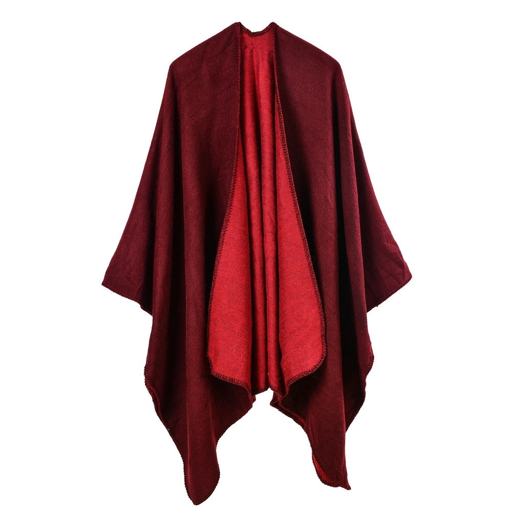 Nuova sciarpa/scialle da donna in jacquard, spessa e calda.