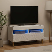Mobile TV LED Bianco Legno ingegnerizzato 897215