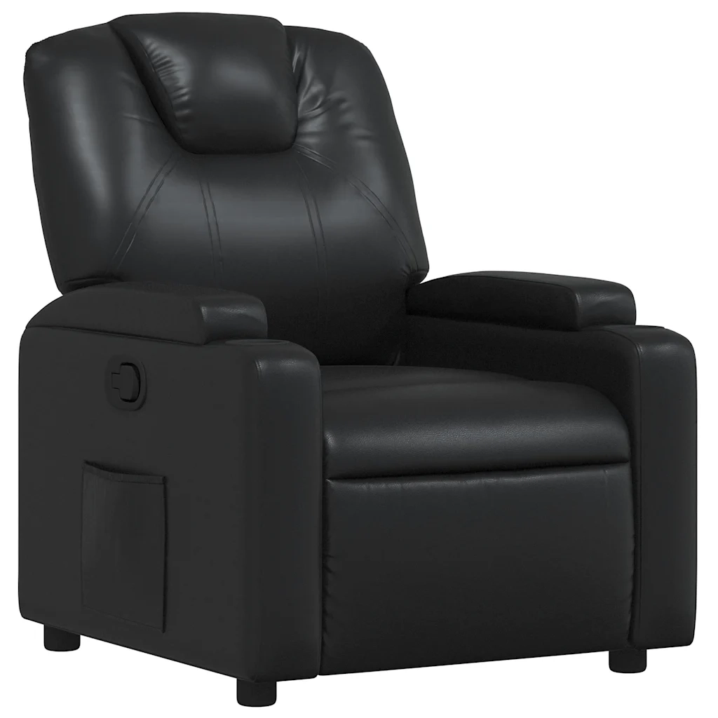 Poltrona Reclinabile Nera in Similpellecod mxl 107836