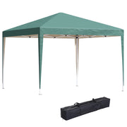 Tenda da Giardino 3x3 m Pieghevole ¨C zephmum ¨C Verde Impermeabile Anti-UV