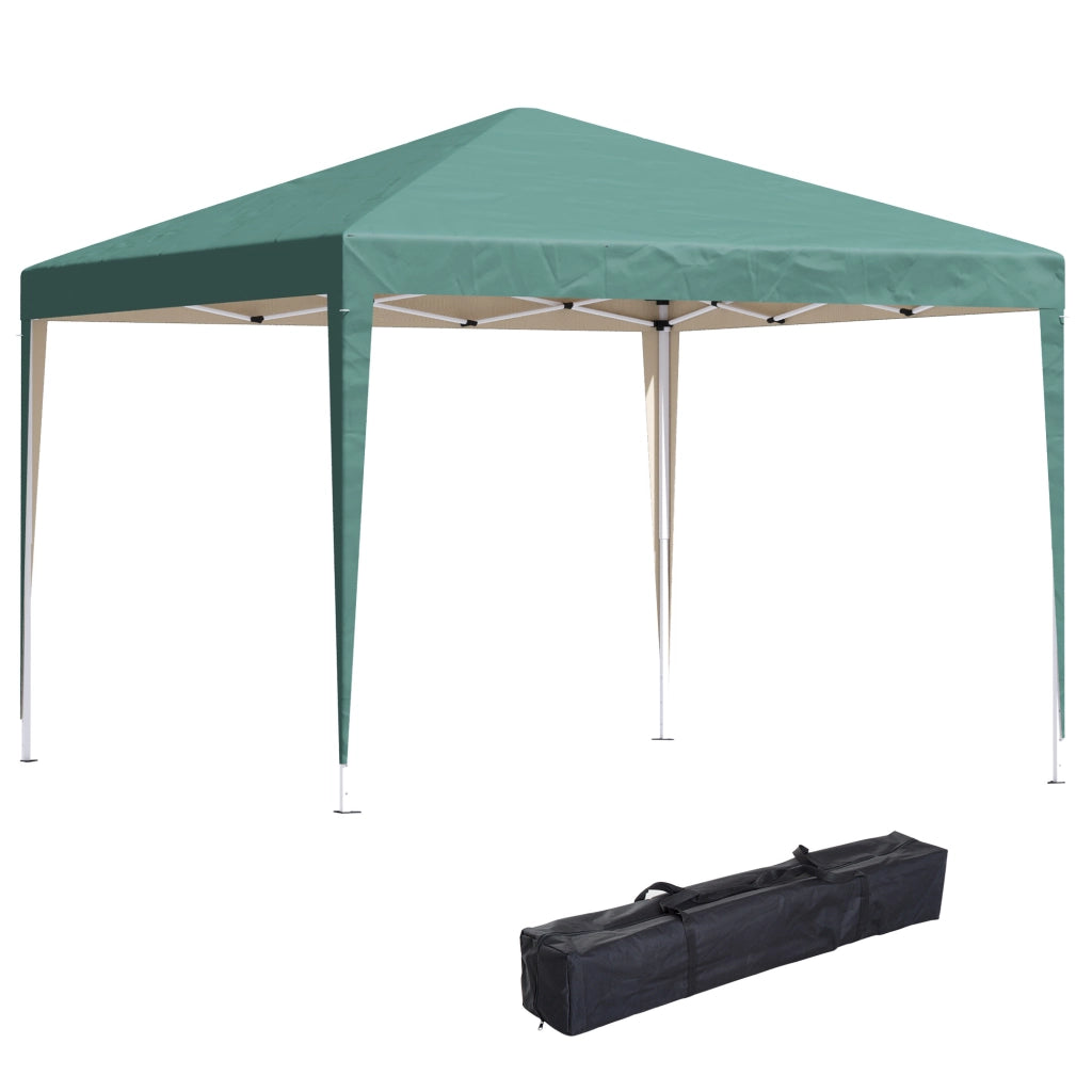 Tenda da Giardino 3x3 m Pieghevole ¨C zephmum ¨C Verde Impermeabile Anti-UV