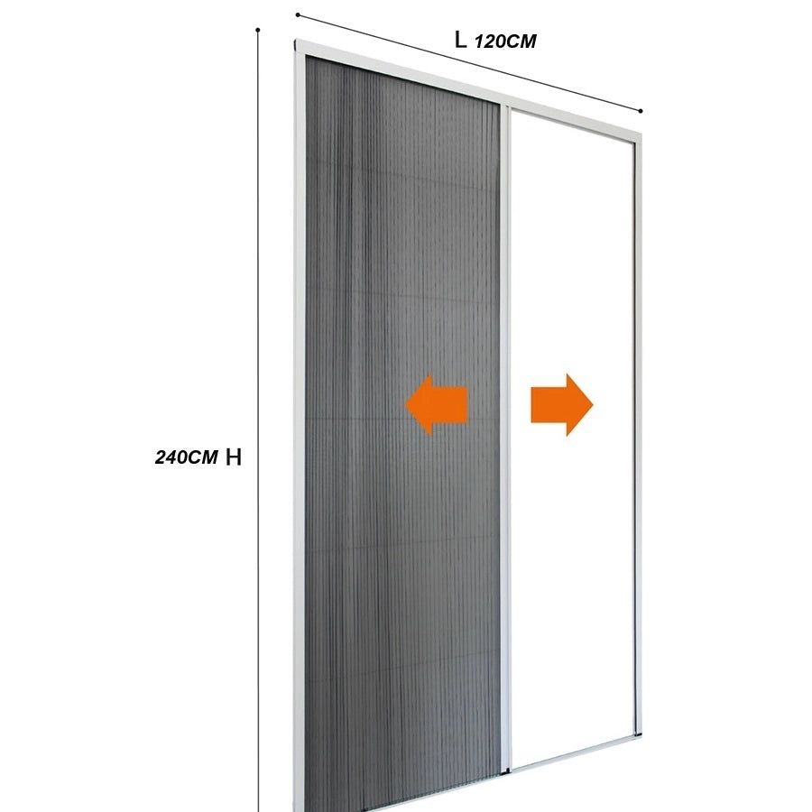ZANZARIERA PLISSETTATA 120XH240CM BIANCO 9016