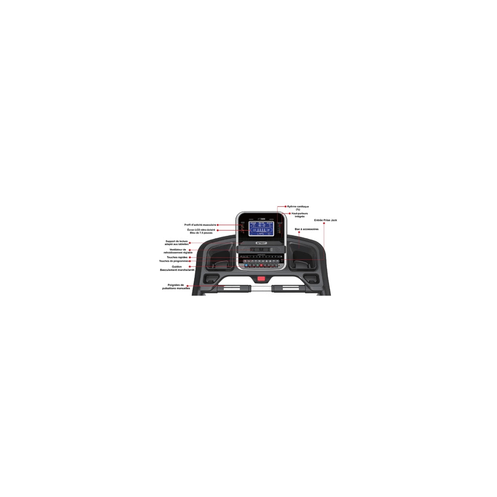 XT385 19Km/h Tapis roulant motorizzato - Spirit Fitness