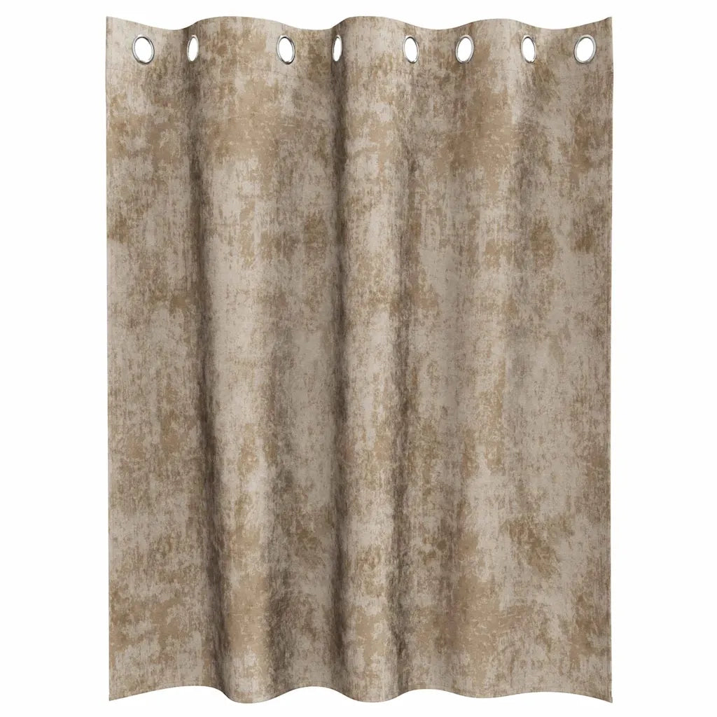 Tende in Velluto 2 pz Champagne 140 x 140 cm Velluto 4107673
