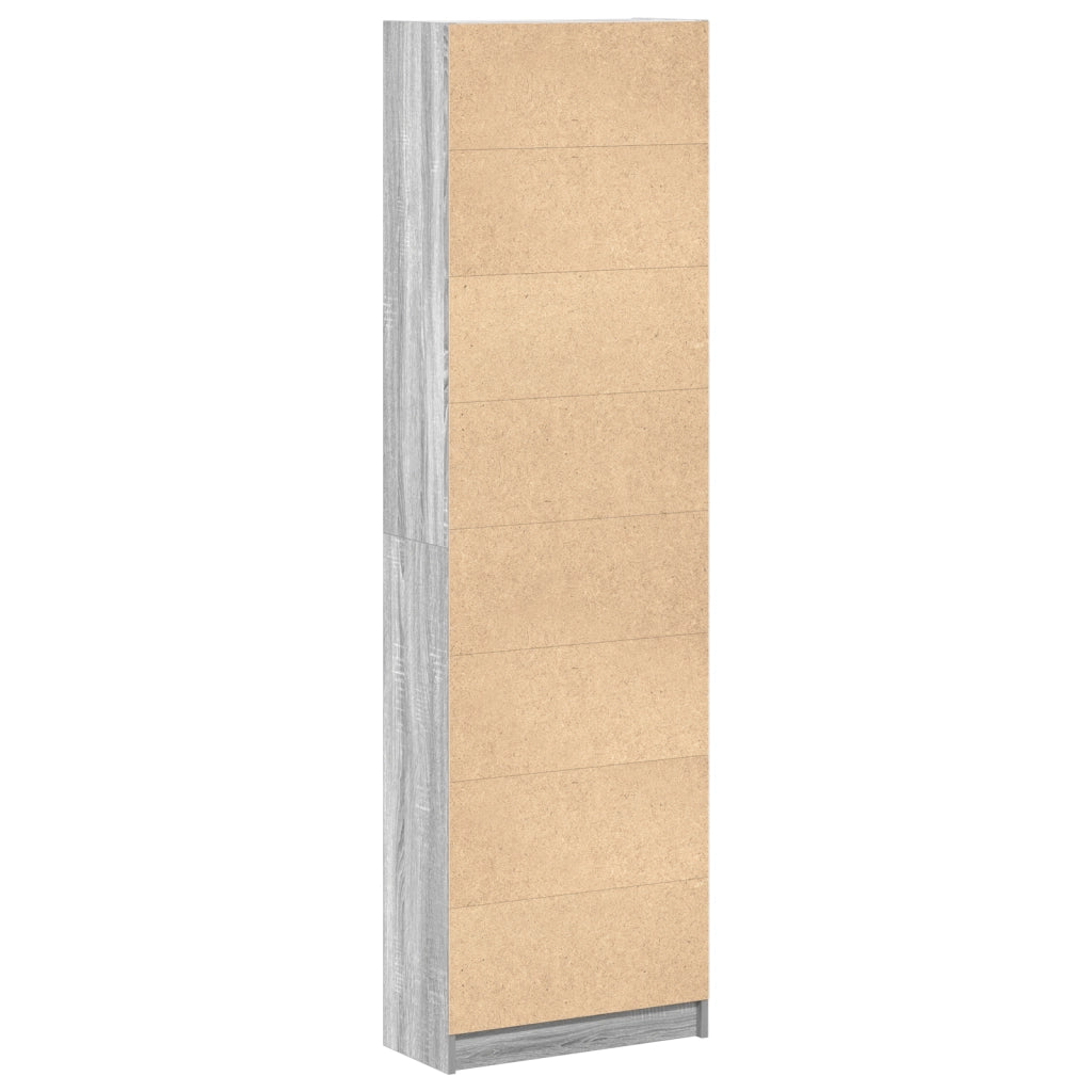 Armadio Grigio Sonoma 55x25x189 cm Legno Ingegnerizzato