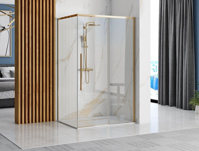 Cabina Doccia Solar Gold 90x90 con piatto doccia Savoy black
