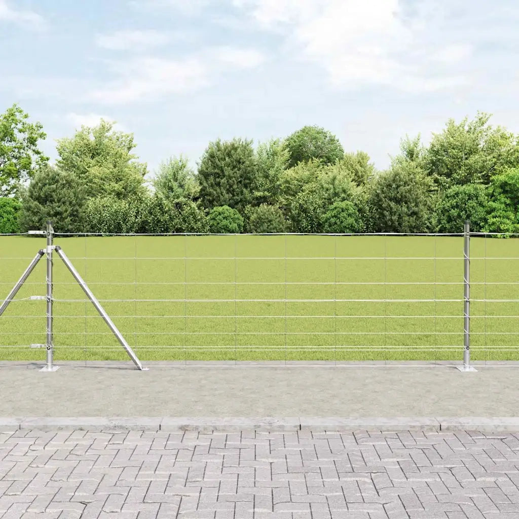 Palo della recinzione Zincato 25 x 0,8 m Acciaio
