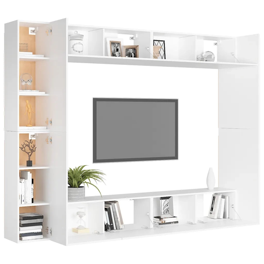 Set Mobile TV 8 pz Bianco in Truciolato cod mxl 22663