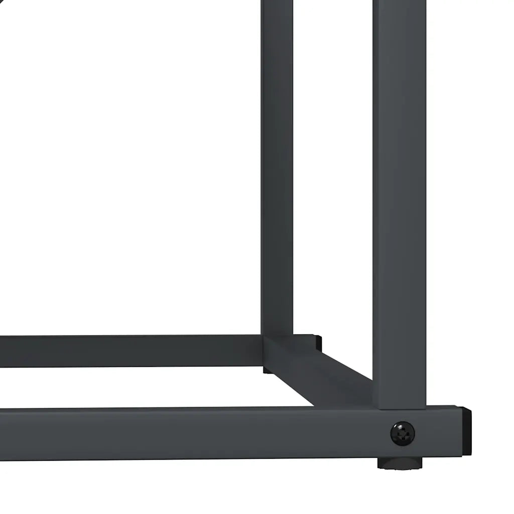 vidaXL Rastrelliera per Legna da Ardere Antracite 70x43x34,5 cm
