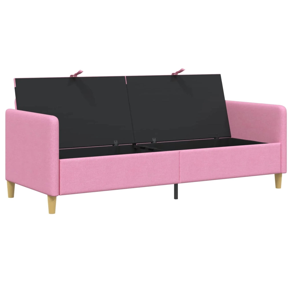 Divano con Storage Rosa 192 x 78 x 87 cm Poliestere 42036987
