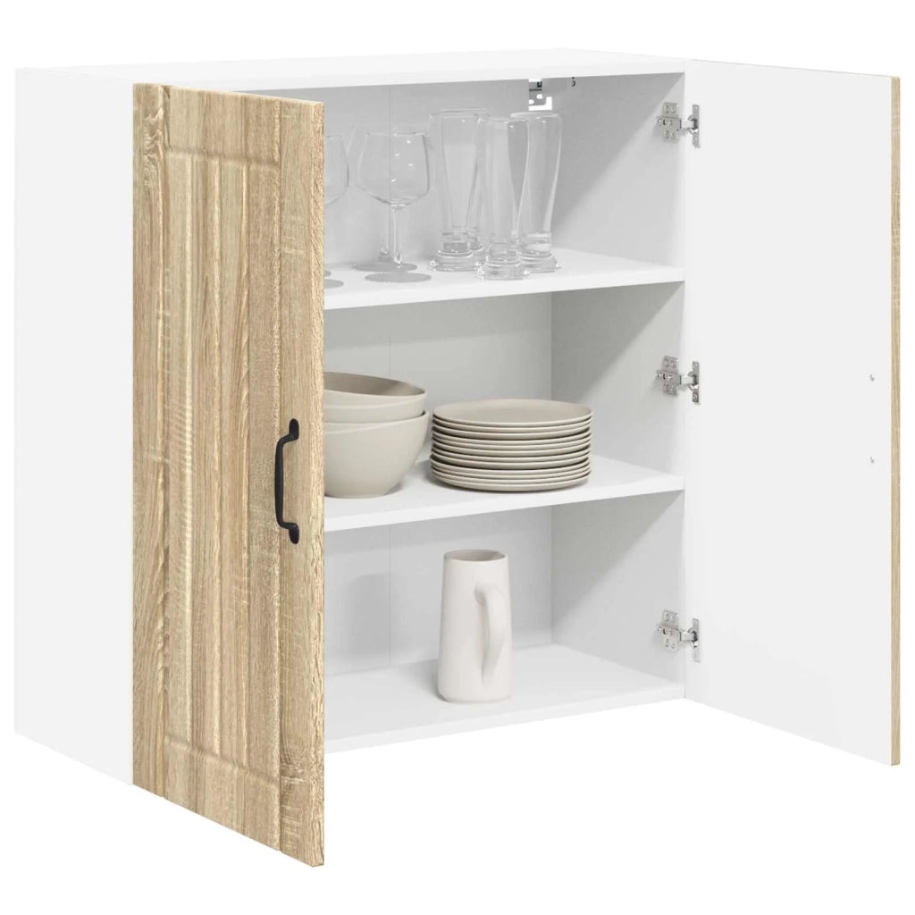 Armadietto a muro LUCCA Rovere Sonoma 80 x 31 x 80 cm