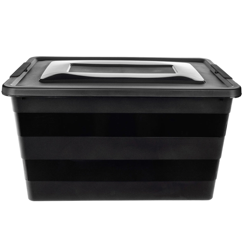 Organizzatore per giocattoli in plastica KADAX da 55 litri con coperchio