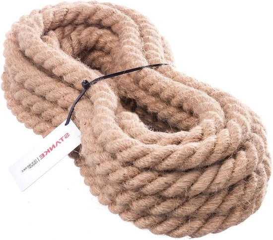 Telaio in juta 40mm 15m naturale, filato a mano per attrezzi e tiraggio