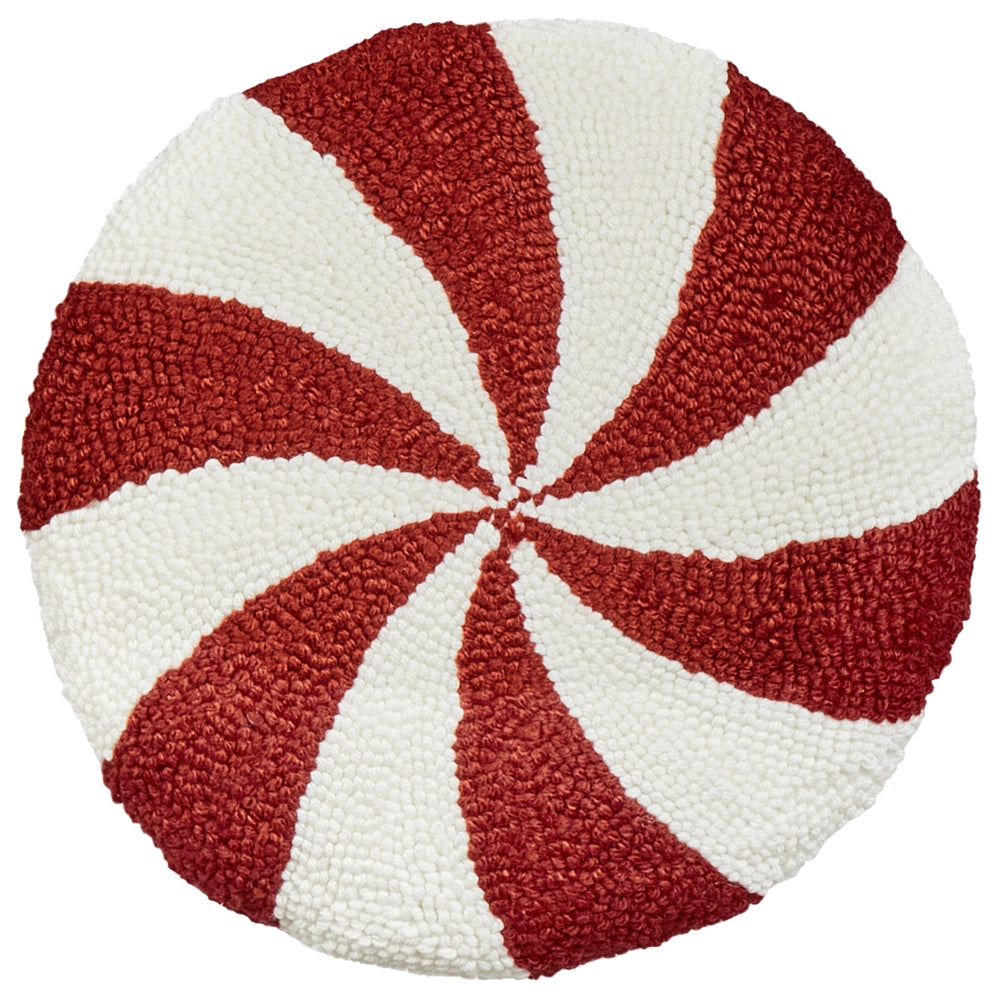 Set di 2 cuscini decorativi in tessuto rotondo bianco e rosso da 40 cm Accessori per la decorazione