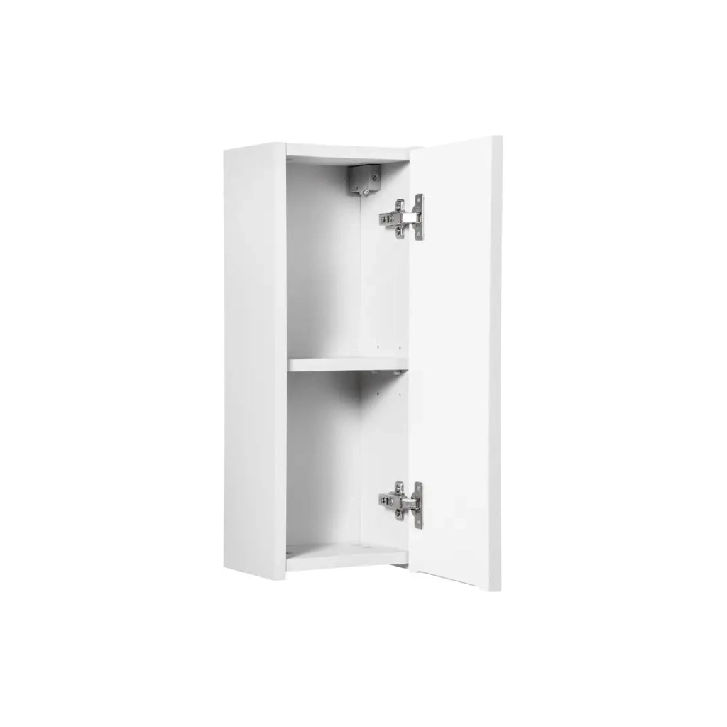 Mobile da bagno VANO – 1 porta – Bianco alpino – L20 × P18 × H57 cm – Da appendere