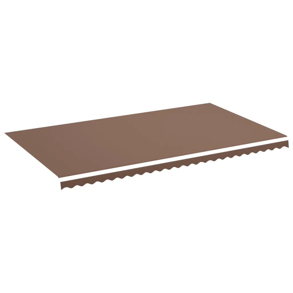 Tessuto di Ricambio per Tenda da Sole Marrone 600x350 cm Poliestere 311984