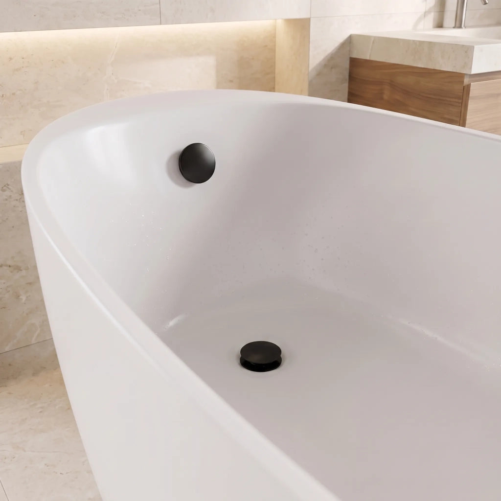 Sifone Per Vasca Rea Con Piletta Click-clack Black