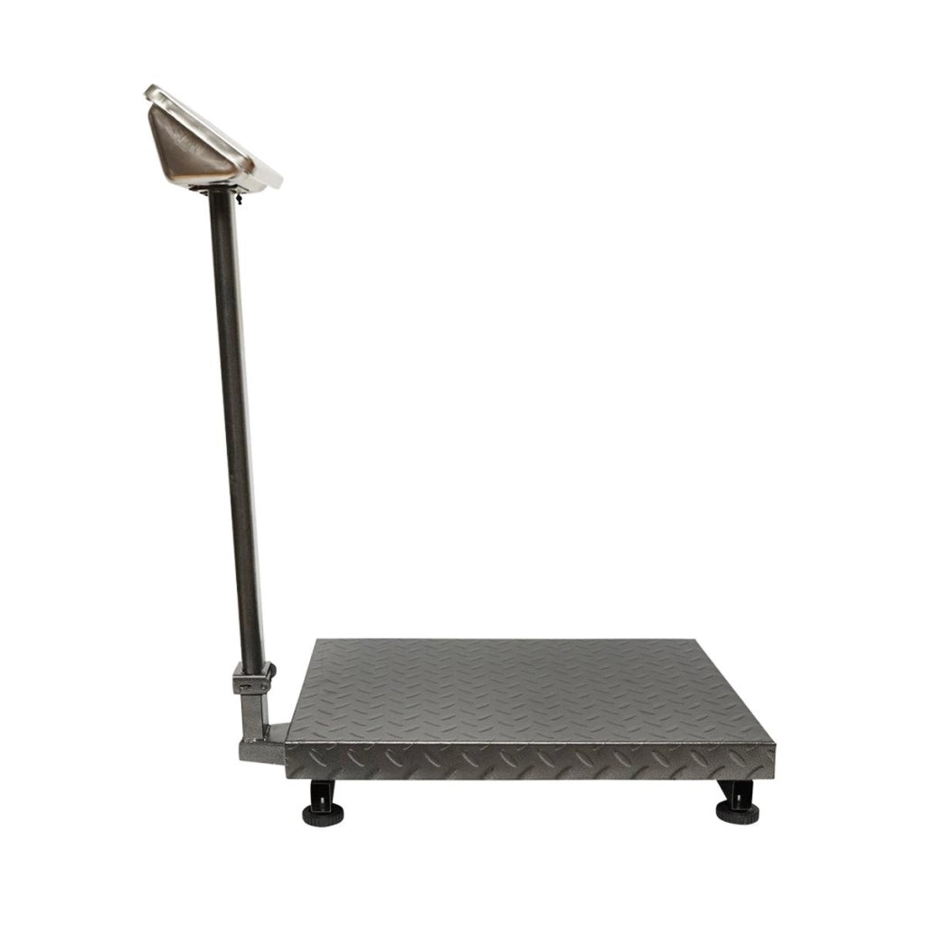Bilancia Elettronica da Pavimento, Piattaforma 600 x 450 mm, Capacità 700 kg /100 g, Display LCD, Batteria Ricaricabile, 220V
