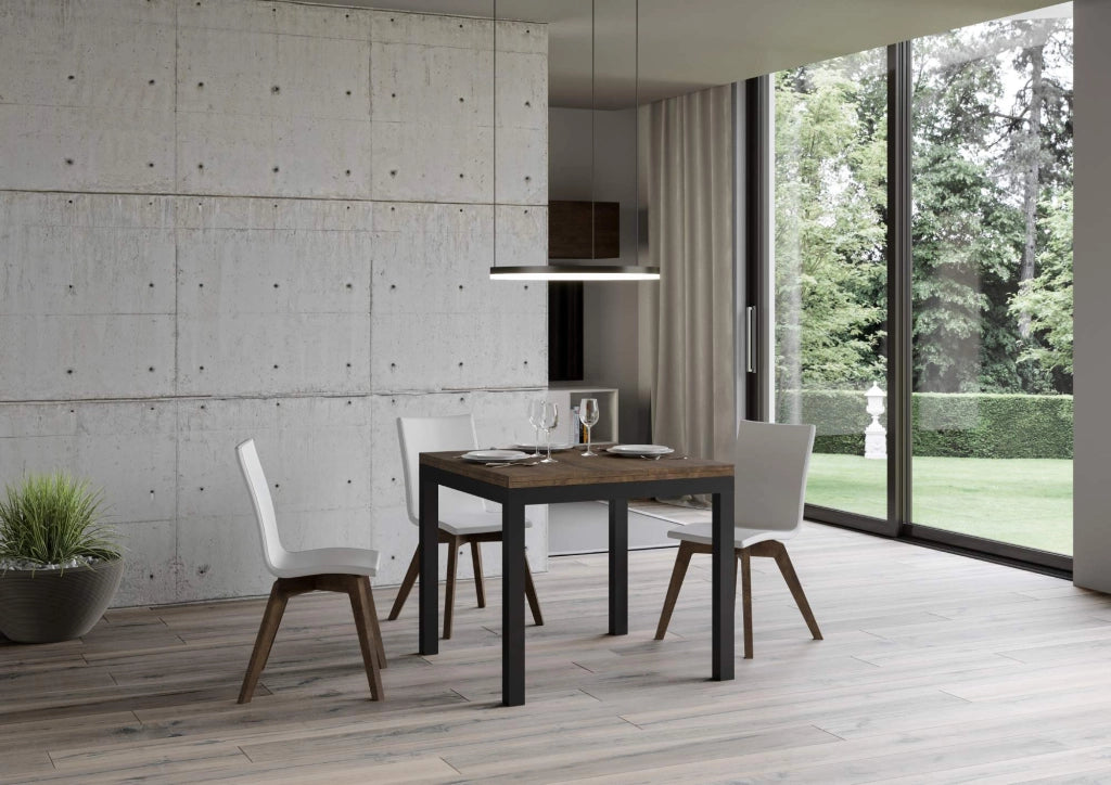 Tavolo Allungabile 90-180x90x80-78 cm Everyday Libra Noce
