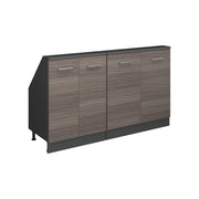 Set di mobili sottotetto Rion Grigio nobile/Antracite Set di 2 Vicco