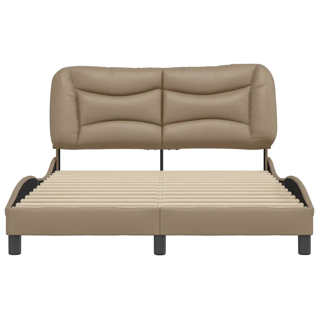 Giroletto senza Materasso Hvar Cappuccino 120x200 cm in Similpelle 3207992
