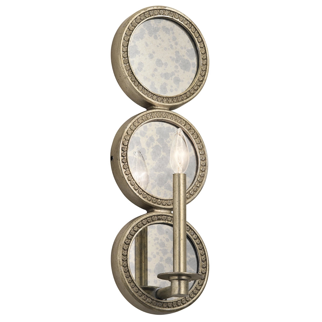 Applique Contemporanea Rosalie Acciaio Oro Sterlina 1 Luce E14