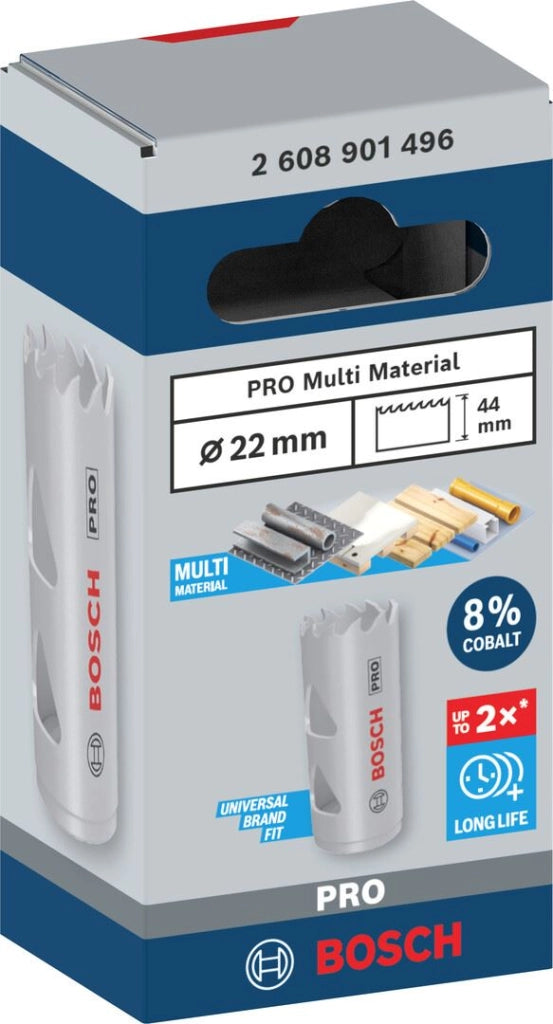 SEGA A TAZZA MULTIMATERIALE BOSCH PRO diametro 22 mm 2608901496