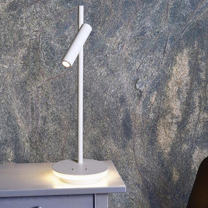 Lampada da tavolo orientabile doppio LED 4.8W luce lettura ufficio studio 230V NERO