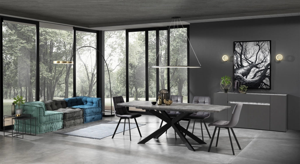 Elemento angolare in cotone 100% verde non sfoderabile