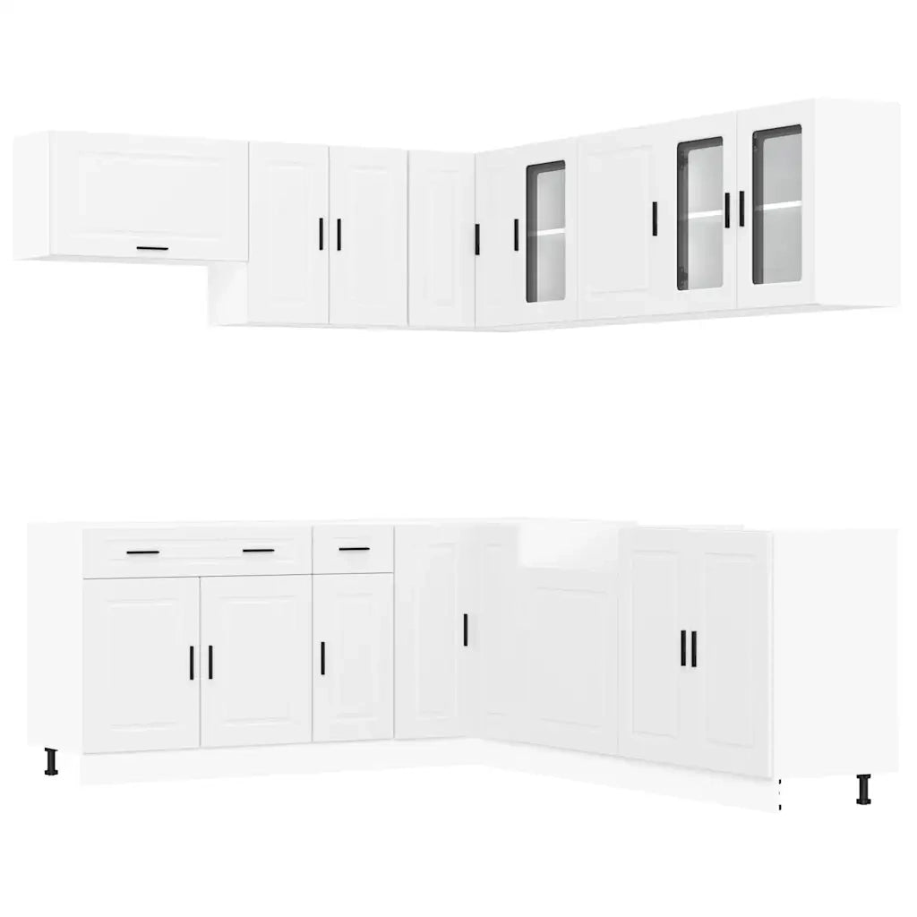 Set Mobili da Cucina 11 pz Porto Bianchi Legno Multistrato 3314931