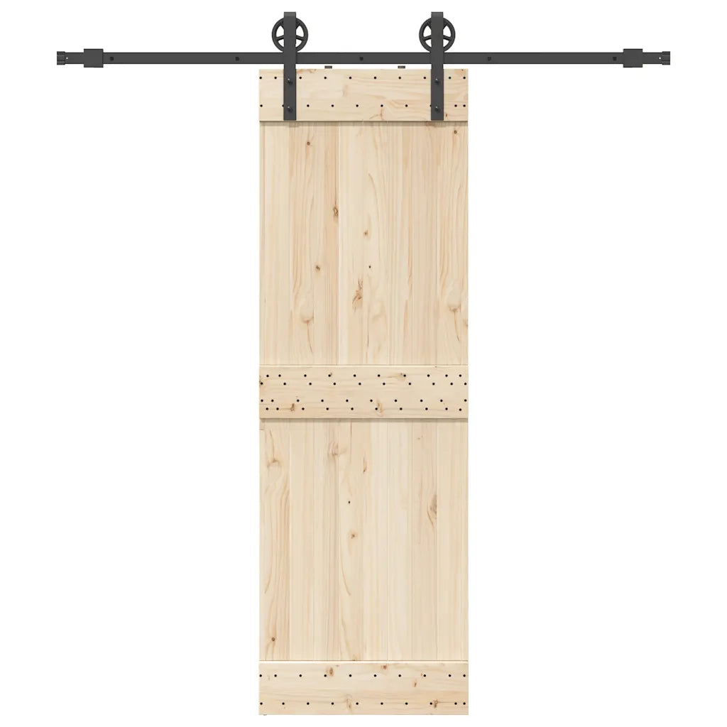 Kit di Binari per Porte Scorrevoli 200 cm Acciaio Nero CFW1814738