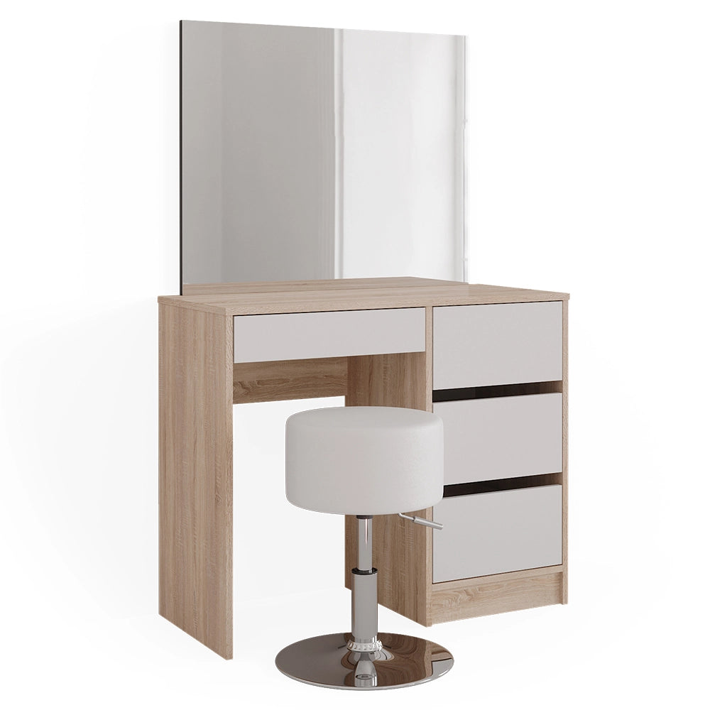 Vicco Tavolo da toeletta Sonoma 40 cm con sgabello