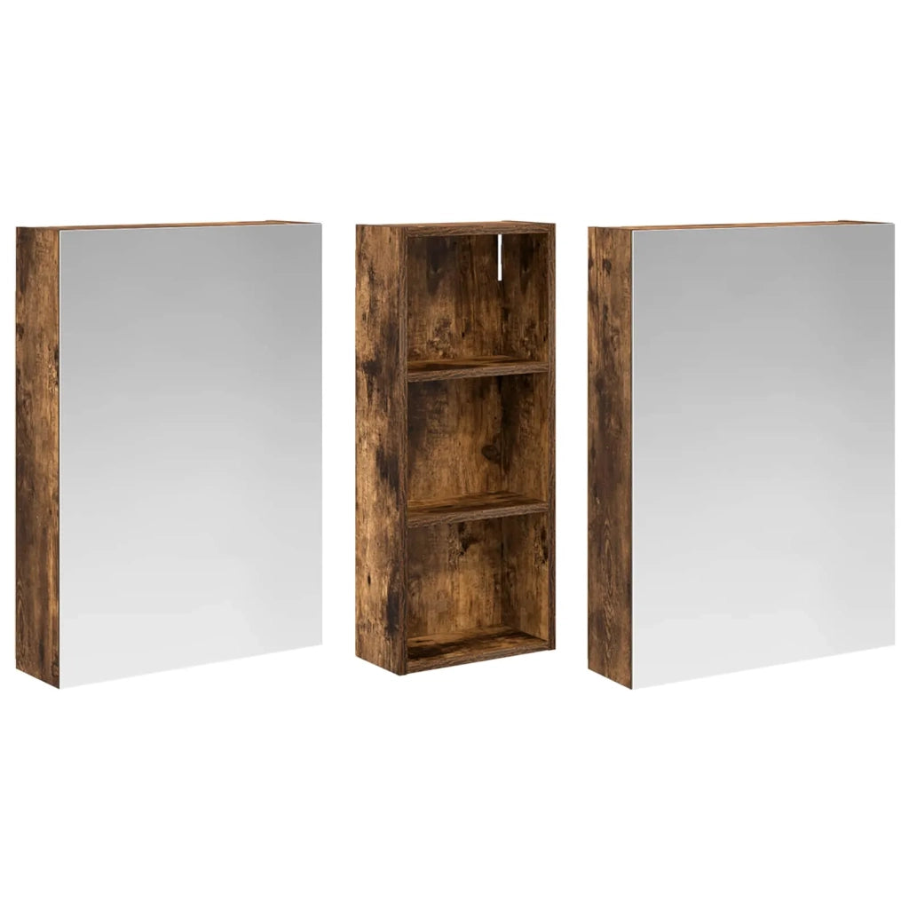 Set di Armadi da Bagno 3 pz 130 x 14,5 x 70 cm 3403764