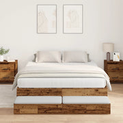 Struttura Letto con Contenitore in Legno Vecchio 150x200 cm