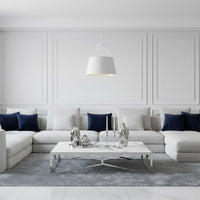 Lampada Da Soffitto Pensile Metallico Bianco APP423-1CP