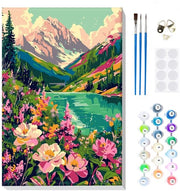 Kit di pittura per adulti con cornice - Acrylverf set - Incluso pennelli e tela - Per principianti - Hobby creativo