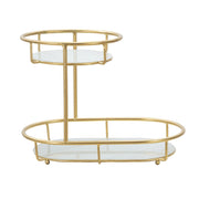 Vassoio VKH690, Oro, Metallo, 36x22,5x27 cm
