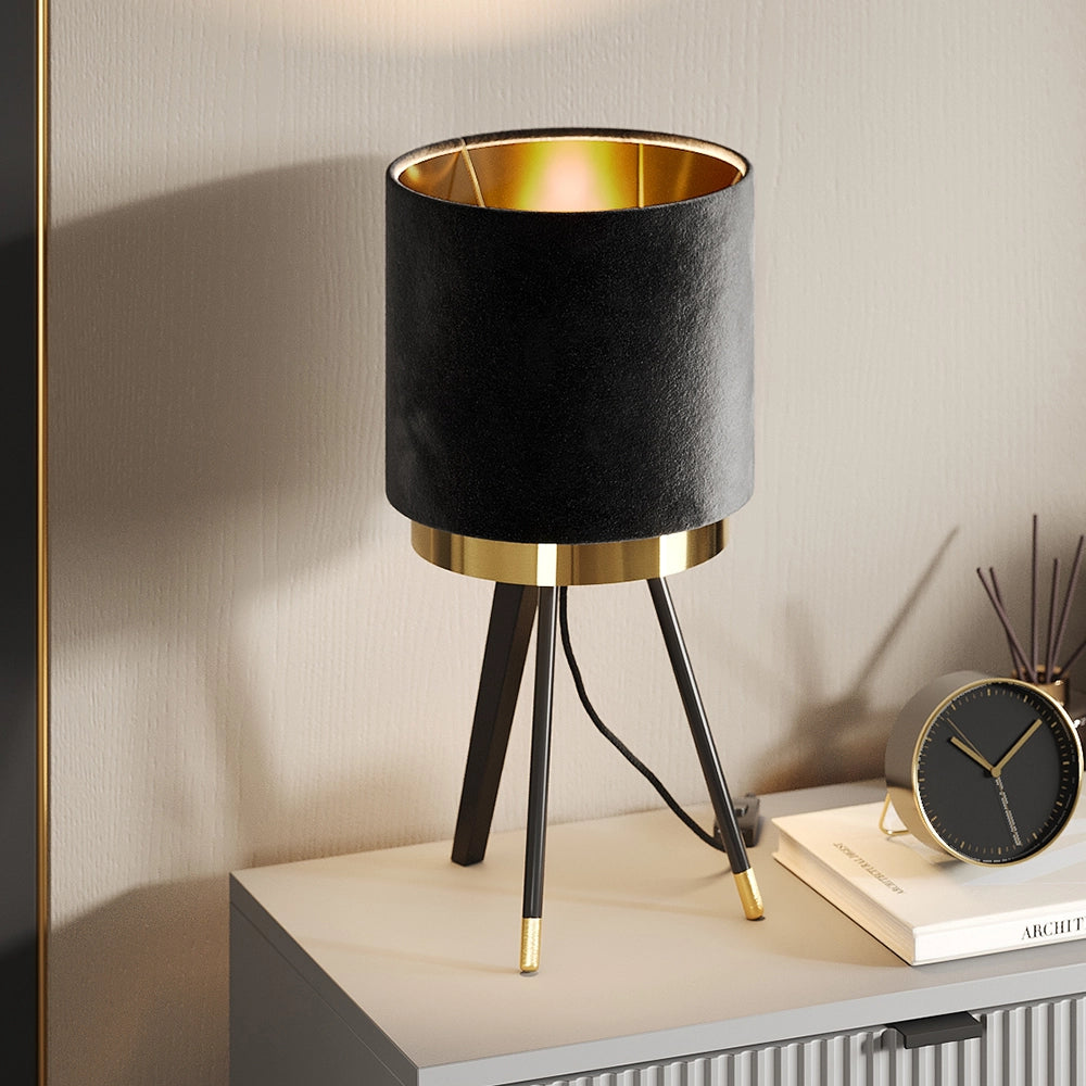 Vicco Lampada da tavolo Nero 23 x 46 cm Set di 2