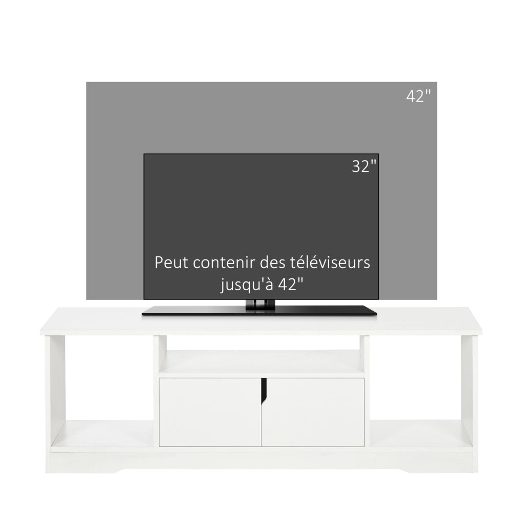 Mobile TV Design Contemporaneo ¨C Zephmum ¨C Bianco 120x30x41 cm