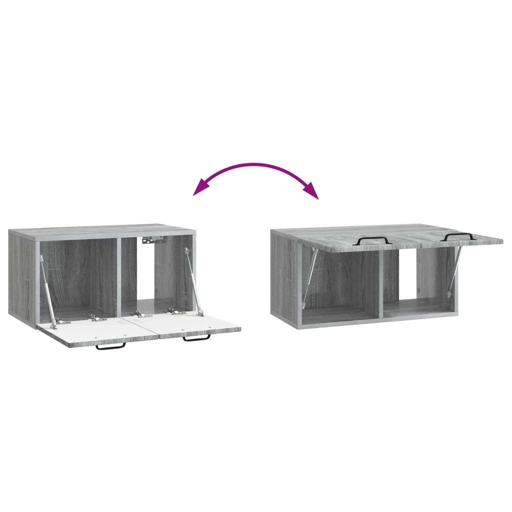 Mobile Porta TV da Muro Grigio Sonoma 59,5 x 31 x 30 cm 899391