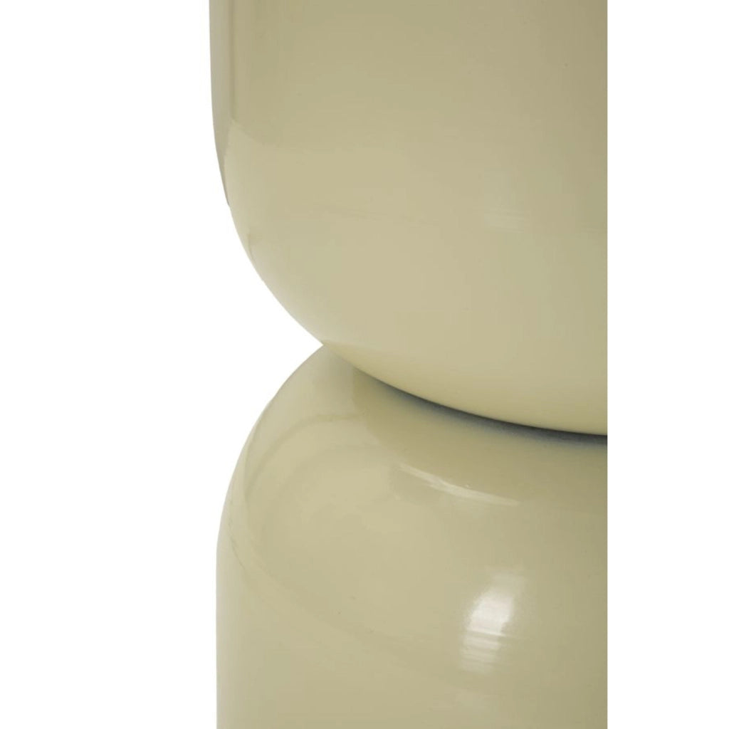 Tavolino VKH1079, Beige, Metallo, 31x31x46 cm