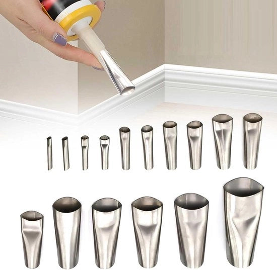 16 pezzi di bocchette in silicone - diverse misure - bocchette di chiusura in acciaio inossidabile - attrezzo per impermeabilizzazione di pavimenti