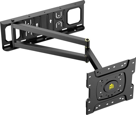 Supporto per Parete per TV con Rotazione e Regolazione Flessibile 650mm di Lunghezza di Azione - Angolo di Inclinazione Estensibile - 13-43 pollici - Massimo 35kg - VESA 200x200mm.
