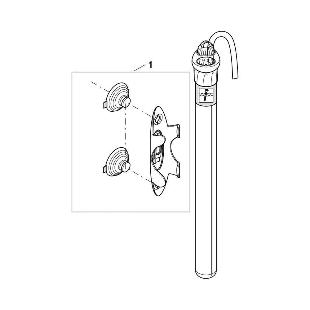 Oase HeatUp - riscaldatore regolabile in vetro di quarzo Wattaggio Riscaldatori e lampade terrario: 75W